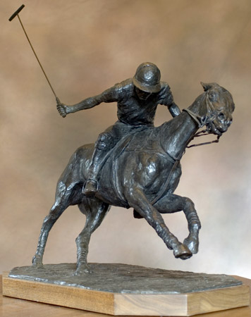 "Turn of the Play," Bronze by Julia Jitkoff