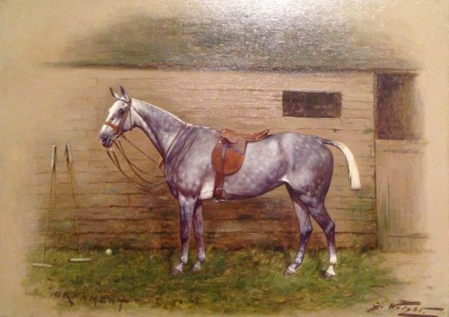 “Polo - Ornament” Oil on canvas, 16 x 21.5 inches, 22 x 27 inches, Signed lower right, Inscribed lower left, Framed