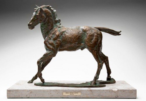 “Cloud - Pryor Mountain Wild Horse” Bronze, Edition of 10, 13 x 16.5 x 9.5 inches, Signed