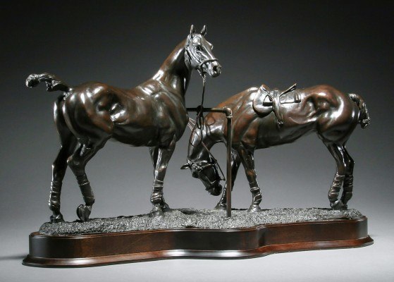 “Polo Lines” Bronze, Edition of 9, 12 x 20 inches, Signed & Numbered