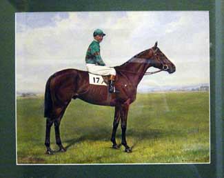 My Love (W.R. Johnstone Up) Winner of the 1948 Derby, oil on paper, signed