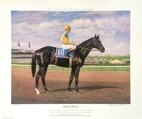 “Sunday Silence” Published in 1990, Edition: 60 of 850, 22 x 26 inches, Signed & Numbered