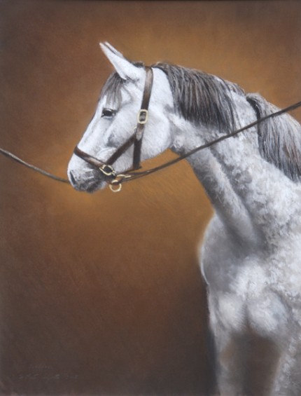 "In The Cross Ties" Pastel on paper, 24 x 18 inches, Signed F. Pieter Lefferts 2003