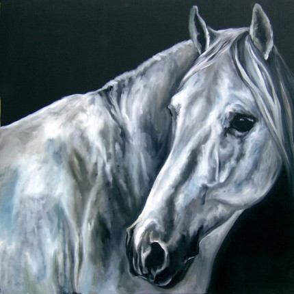 “Arezio” Oil on linen, 23 x 23 inches, Signed