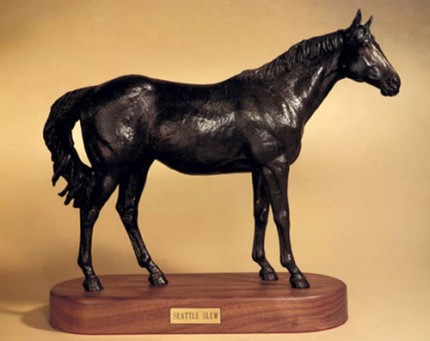 “Seattle Slew” Bronze, Edition: 28/75, 16 x 20 inches, 28 lbs, Signed & Numbered