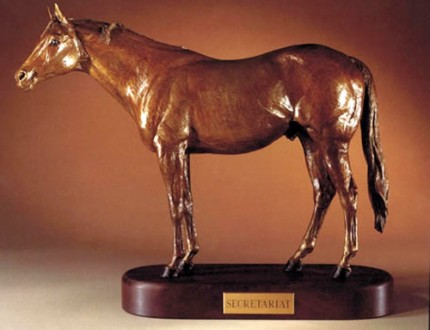 “Secretariat” Bronze, Edition: 29/75, 11 x 14.5 inches, 14 lbs, Signed & Numbered
