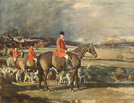 “Ernest Heatley Esq. On His Horse ‘Conrad’ Master Of The Essex Union Hunt” Artist’s proof, Published by Frost & Reed, 1936, 15.5 x 20 inches, Blind stamped, Signed in pencil