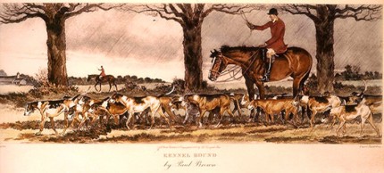 "Kennel Bound" American Fox Hunting Scenes, The Derrydale Press, New York, 1937, Plate size: 17 ⅞ x 21 ¾ inches, Paper size: 22 ⅞ x 31 inches, with generous margins, Hand made Paper with deckle edges, Limited to 250 numbered and signed prints. SET #1 Belonged to Eugene Connett, President, Derrydale Press. Even though the set was advertised as being produced in an edition of 250, most collectors and dealers in sporting art believe that there were many fewer actually produced. Uncut and unframed. Mint condition. FLAWLESS, NOT ANOTHER SET LIKE IT IN THE WORLD Provenance: The Sporting Gallery and Bookshop, Inc, New York