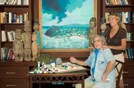 Jonathan & Shelagh Routh ~ March 19th,2008 at The Inaugural Exhibition of The Jonathan Routh Fine Art Editions Collection in The Pineapple Room at Round Hill, Jamaica