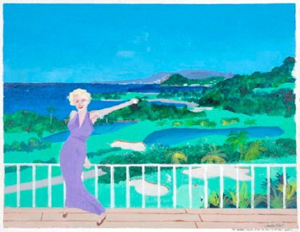 MARILYN MONROE at TRYALL (1965) Miss Monroe's Figure Based On Photo By Richard Aveton