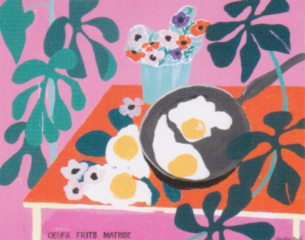 "Oeufs Frits Matisse" Fine Art Limited Edition, 24 x 30 inches, Signed, Stamped with the seal of The Jonathan Routh Collection