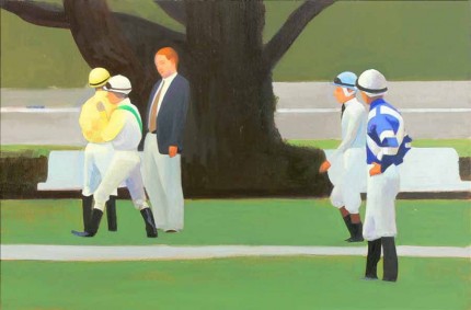 "Belmont" 2006, Oil on linen on panel, 13 x 20 inches