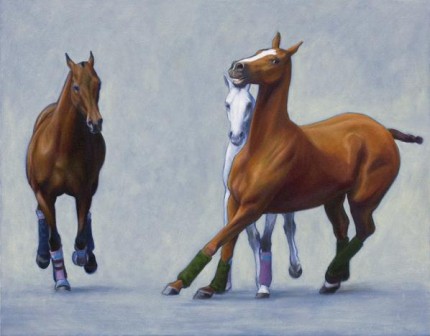 “String 6” 2007, Oil on canvas, 22 x 28 inches, Signed