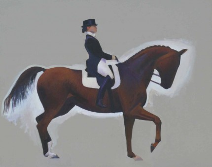 "The Equestrian" 2006, Oil on canvas, 16 x 20 inches
