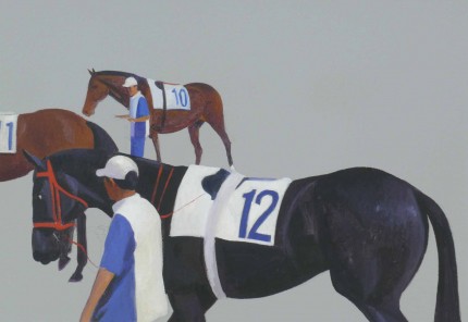 “Untitled” 2007, oil on paper, 10.25 x 14.5 inches