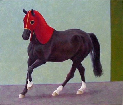 "Claxon" 2000, Oil on canvas, 72 x 84 inches, Signed