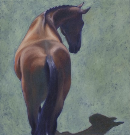 "Narcissus" 2010, Oil on canvas, 18 x 18 inches, Signed