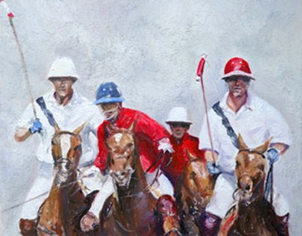 “Partido de Polo” Limited Edition of 25, Giclée print, Somerset velvet paper, 50 x 45 cm (Image 40 x 32 cm), Signed, Numbered and Dated 2005