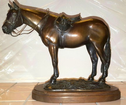 “Hunter” Bronze, Edition: 17 of 20, 7.75 x 9.5 inches, Signed