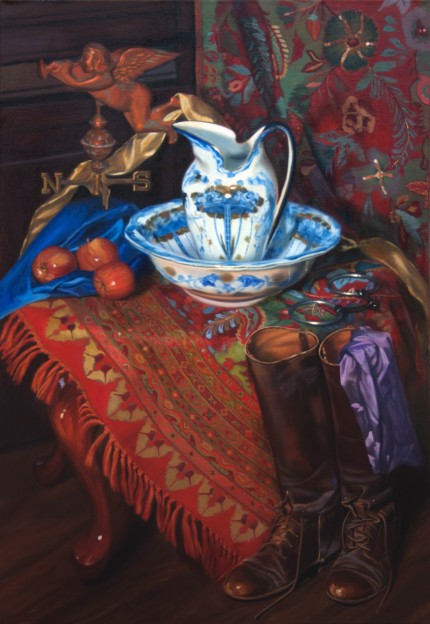 "Gonna Ride North in the Morning" Oil on canvas, 36 x 24 inches, Signed
