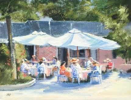 “Caribbean Getaway” Oil on panel 12 x 16 inches Signed lower left