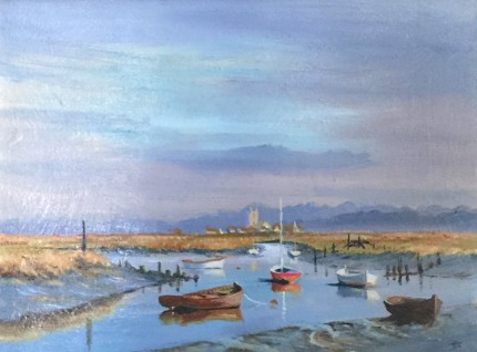 “Low Tide” Oil on canvas, 12 x 16 inches, Signed lower right