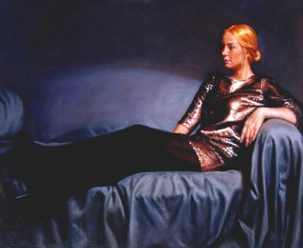 "Respite" Oil on panel mounted canvas, 16 x 20 inches, Signed