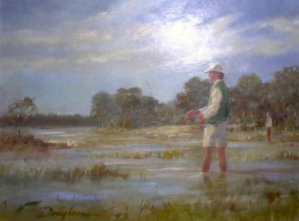 “Low Country” Oil on canvas, 12 x 16 inches, 15 x 19.5 inches, Signed lower left