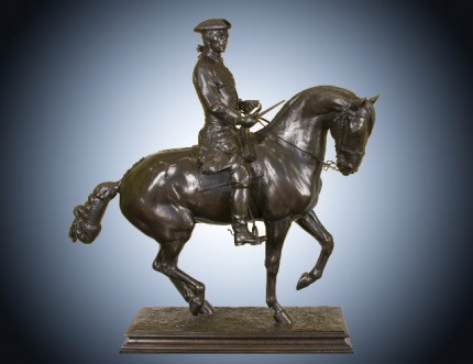 “Cavalier Louis XIV” Bronze, 40 x 38 x 13 inches, Signed on base: “J. d'ESTRAY Bronze Made in France” stamp on base, Literature: Michael Forrest, Art Bronzes (1988), p. 166 (illus. of another cast)