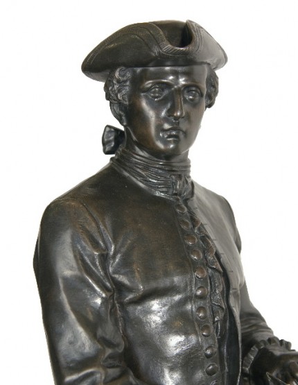 “Cavalier Louis XIV” (detail) Bronze, 40 x 38 x 13 inches, Signed on base: “J. d'ESTRAY Bronze Made in France” stamp on base, Literature: Michael Forrest, Art Bronzes (1988), p. 166 (illus. of another cast)