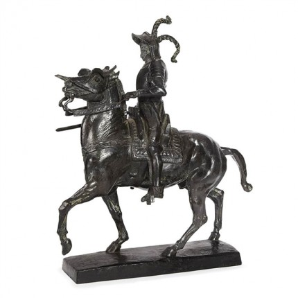 "Francisco Pizarro" Bronze, 20 ⅚ x 17 ⅛ x 8 ½ inches