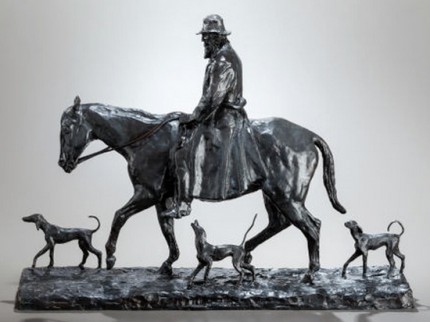 “Old Virginian” 1917, Bronze with brown patina, 16 x 21 x 6 inches