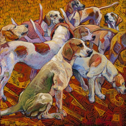 "Ten" 2010, Oil on linen, 40 x 40 inches, Signed