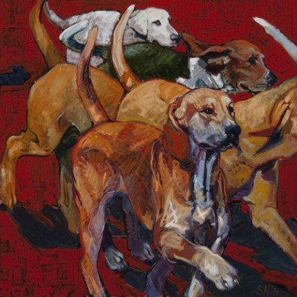 "Six" 2010, Oil on linen, 36 x 36 inches, Signed 