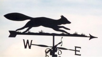 Silhouette Fox Directional Weathervane