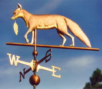 Fox with Feather Weathervane