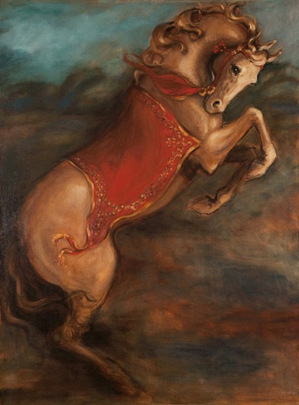“Altai” Oil on linen, 64 x 48 inches, Signed, Gallery wrapped