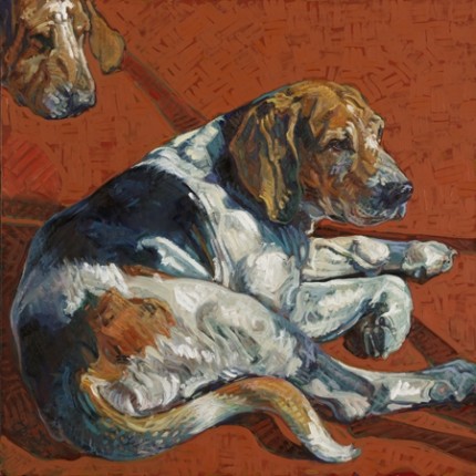 "Waiting" 2010, Oil on linen, 30 x 30 inches, Signed