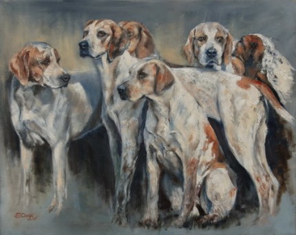 “Waiting for Duty” 2011, Oil on canvas, 16 x 20 inches, Signed