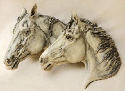 Original Stoneware Wall Sculpture Life Size