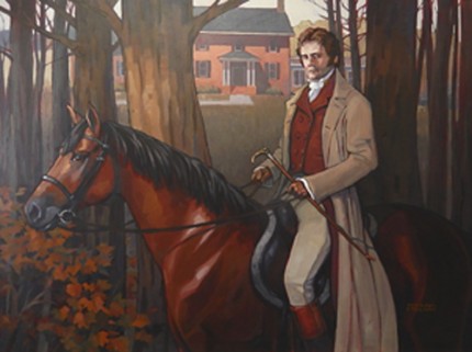 “Asaph, My Great Grandfather” Acrylic on canvas, 30 x 40 inches, Signed