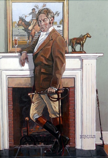 “Hunter” Acrylic on board, 20 x 14 inches, Signed - Sold