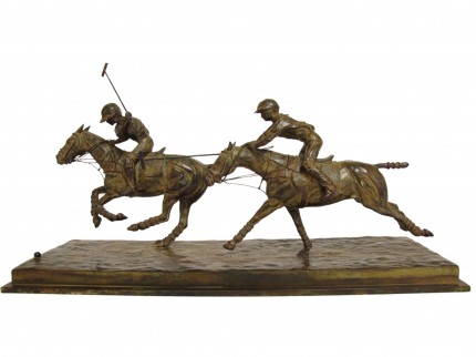 “Jugada” Bronze, Series of 6, 10 x 24 x 8 inches, Signed & Numbered