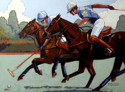 “Polo Classic” Acrylic on board, 18 x 24 inches, Signed