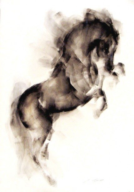 "Khaled" Pastels on quality white art board, 27" x 39" Signed