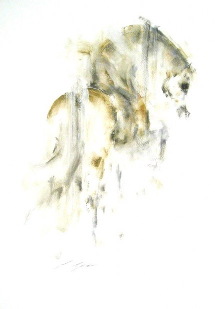 "Just a Dream" Pastels on quality white art board, 27" x 39" Signed