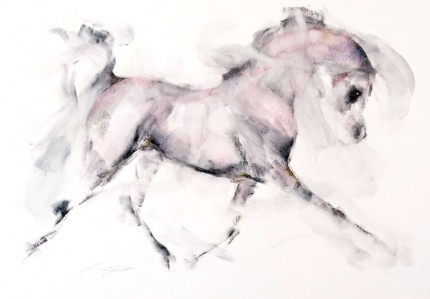 "Kasi" Pastels on quality white art board, 39" x 27" Signed
