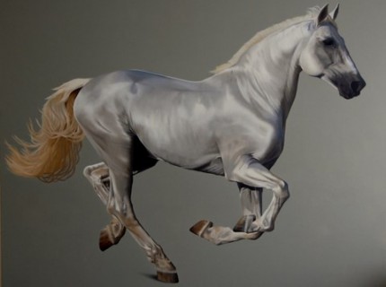 White Horse, oil on canvas, 48" x 60"