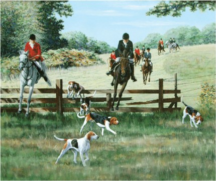 "Myopia Hunt" West Newbury MA, Oil on canvas, 30" x 36"