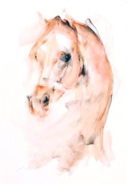 "Yorik" Pastels on quality white art board, 27" x 39" Signed